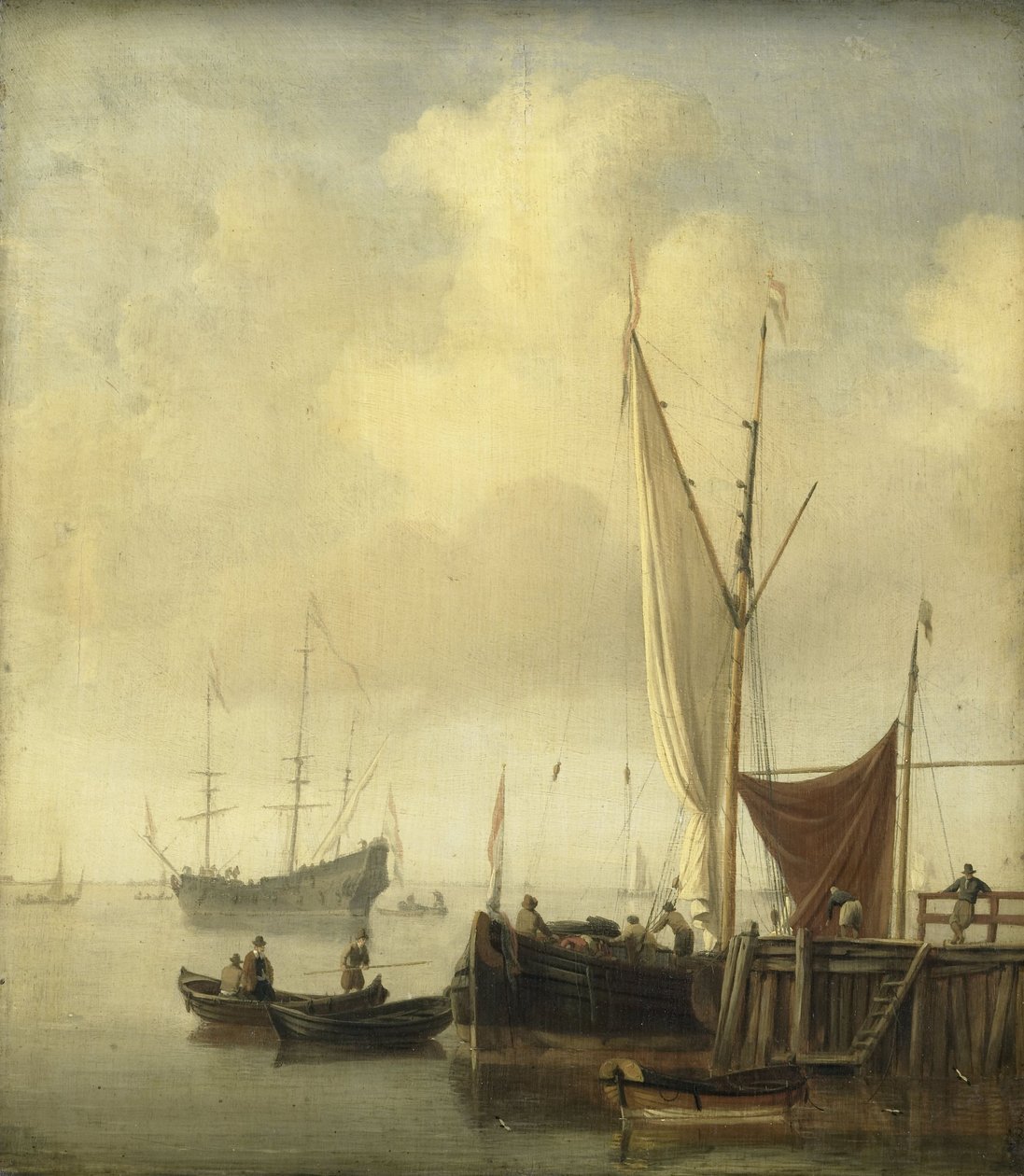 Um porto de Willem van de the Younger Velde