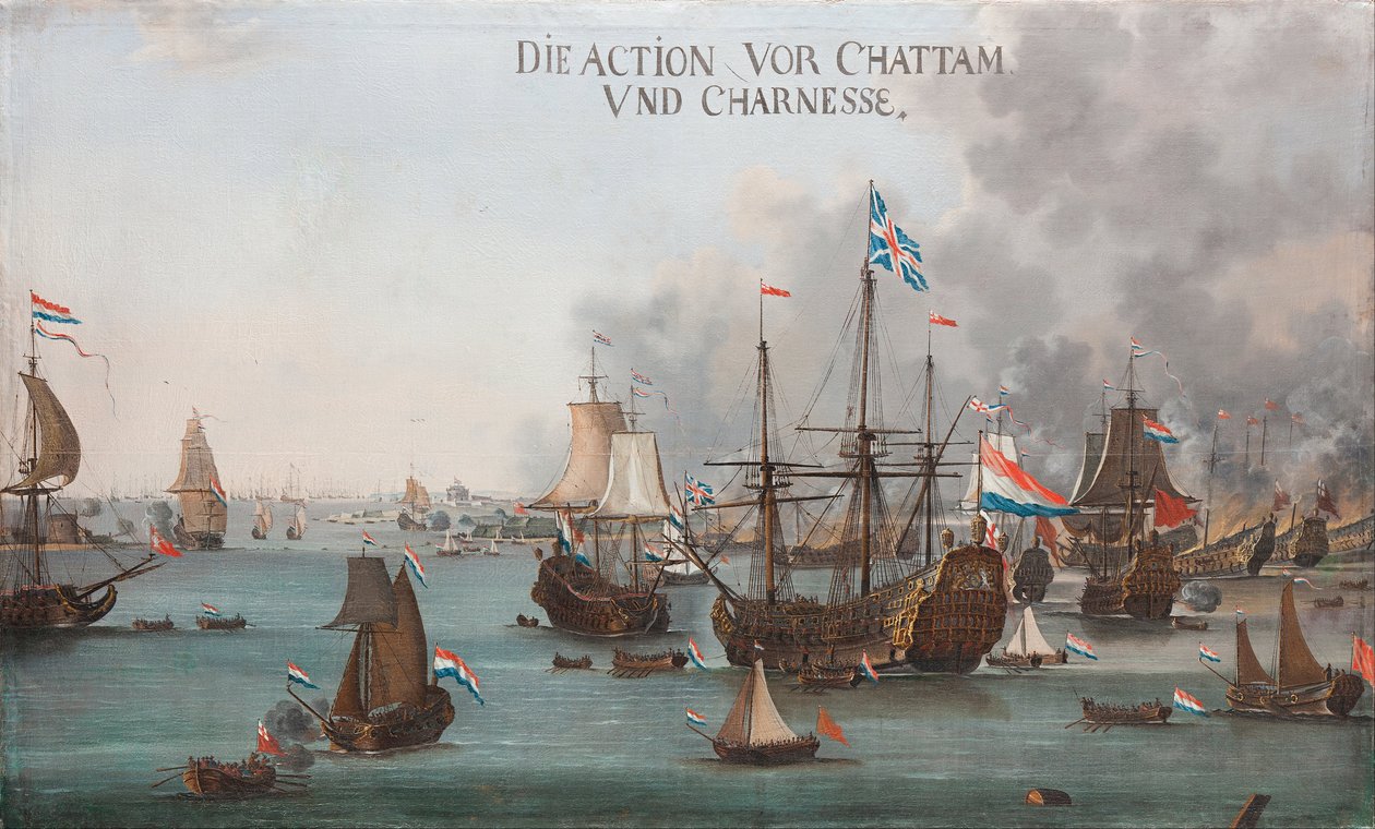 A Batalha de Chatham de Willem van der Stoop