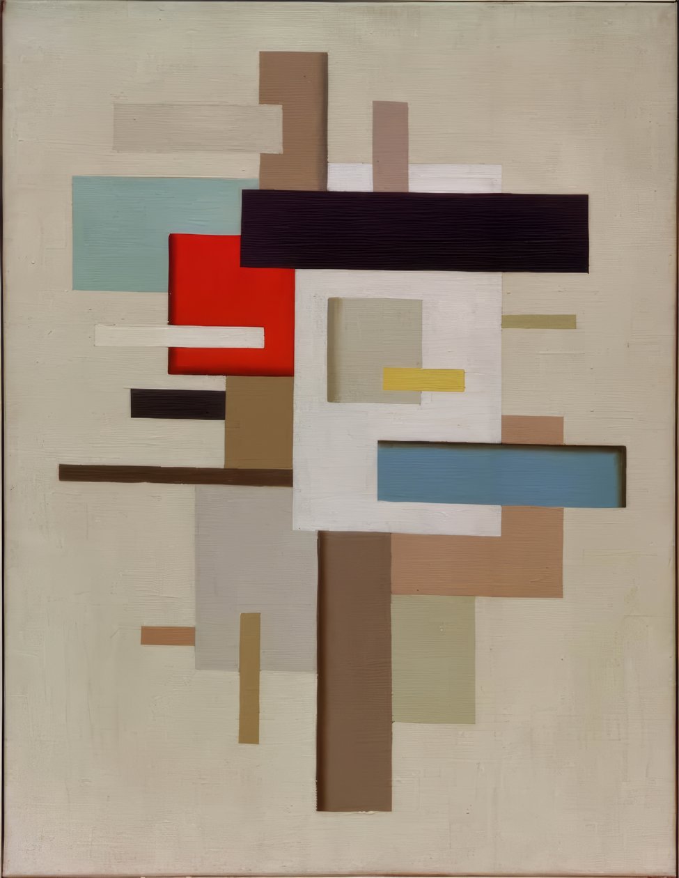 Sobre fundo amarelo de Willi Baumeister