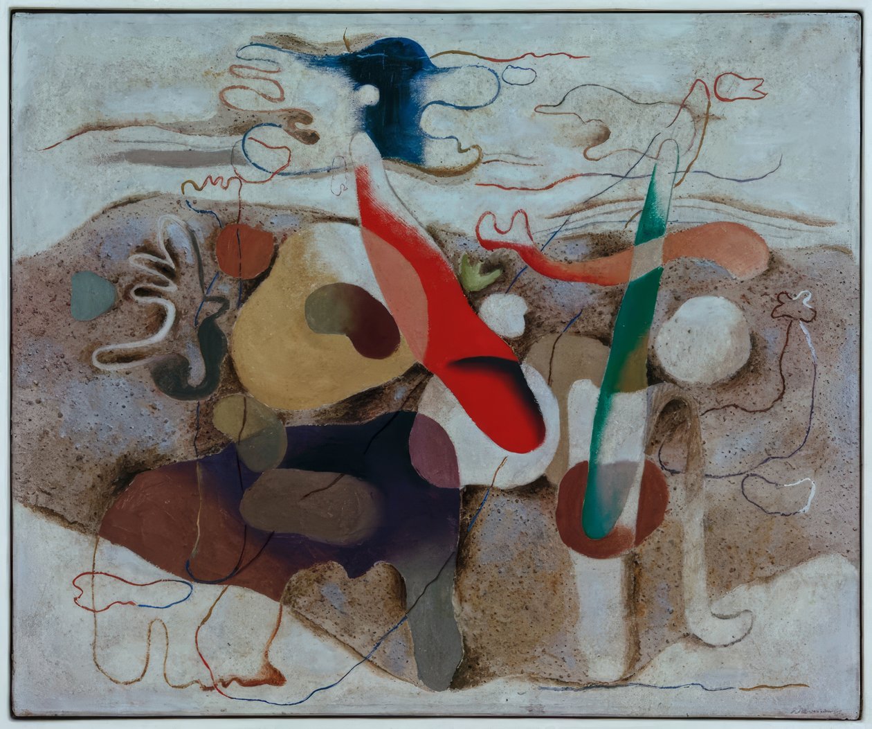 Eidos com paisagem de Willi Baumeister