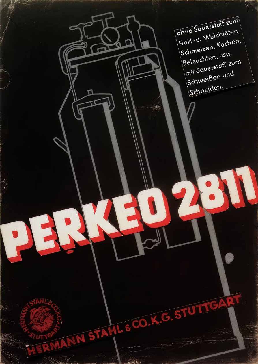 Projeto para aparelho de soldadura de Willi Baumeister