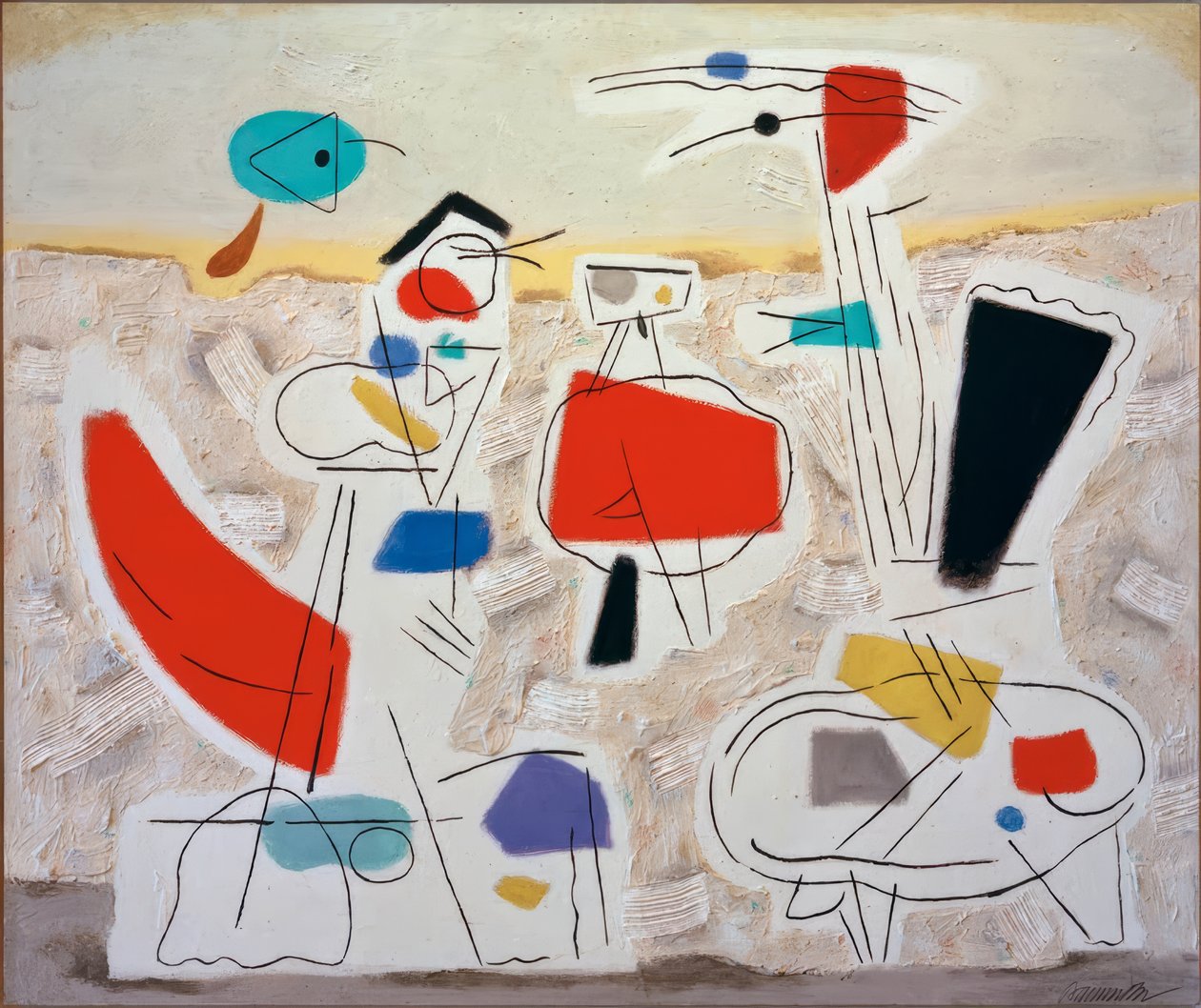 Paisagem alegre II de Willi Baumeister