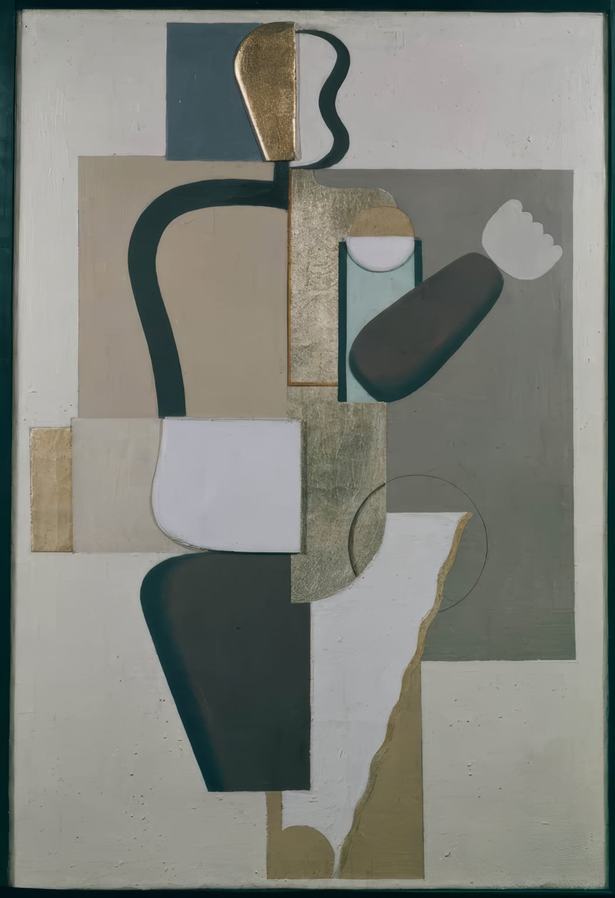 Pintura mural com metais de Willi Baumeister