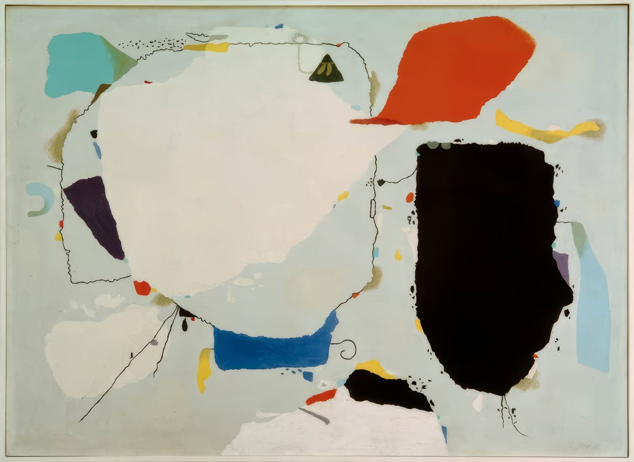 Monturi em vermelho e azul de Willi Baumeister