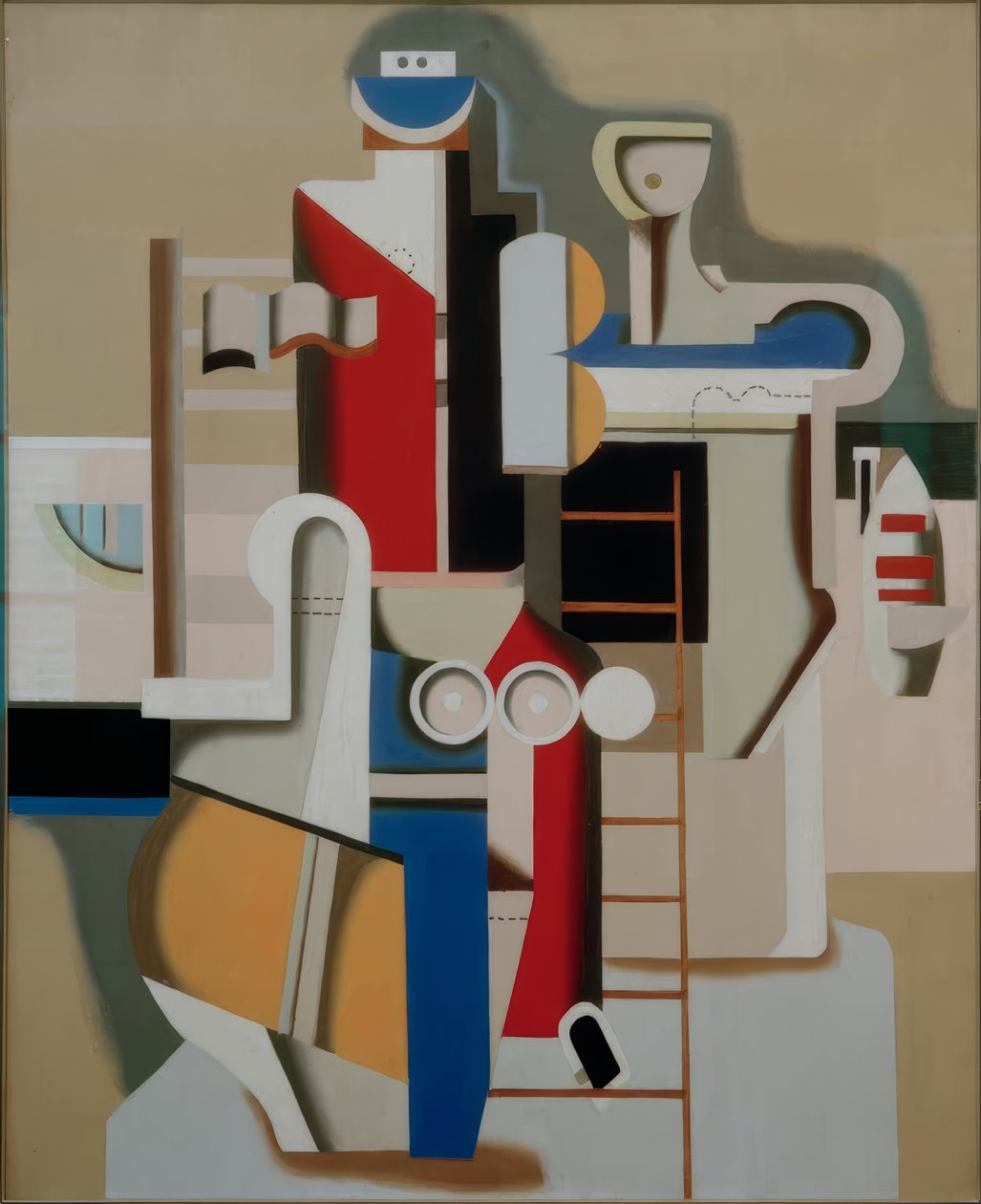 Flutuador na escada de Willi Baumeister