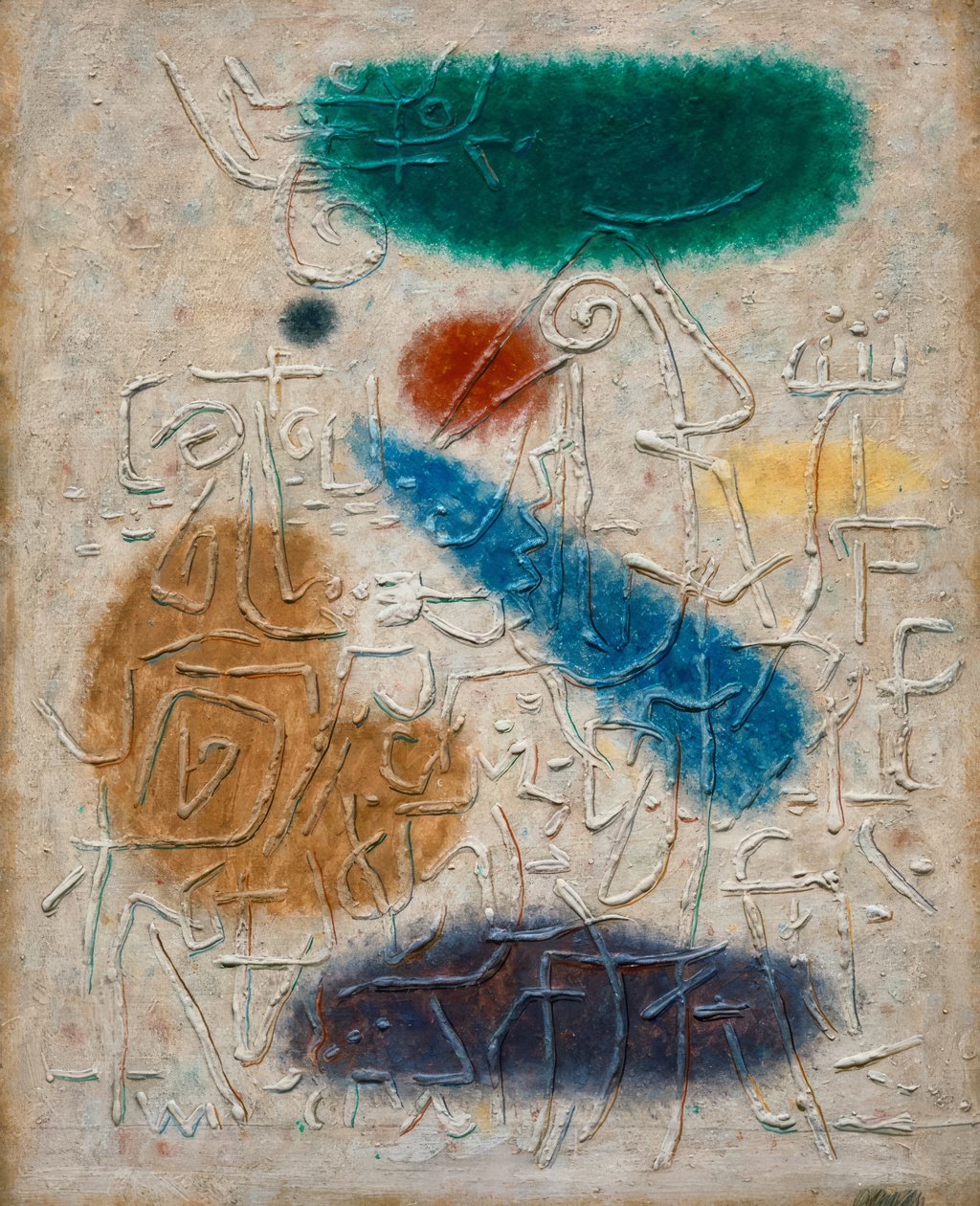 Muralha do templo de Willi Baumeister