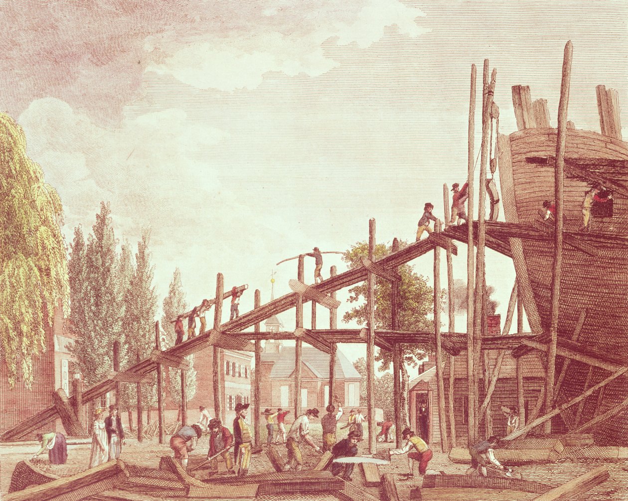 Preparação para a guerra para defender o comércio de William and Son Birch