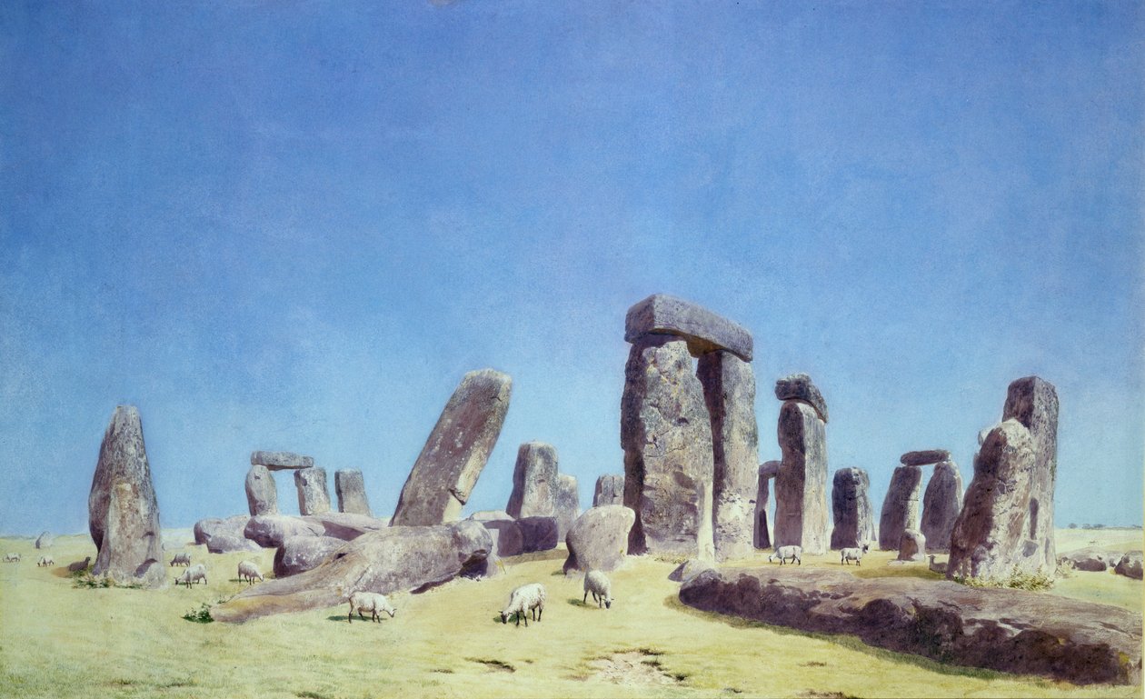 Ovelha em Stonehenge (wc) de Joseph Mallord William Turner