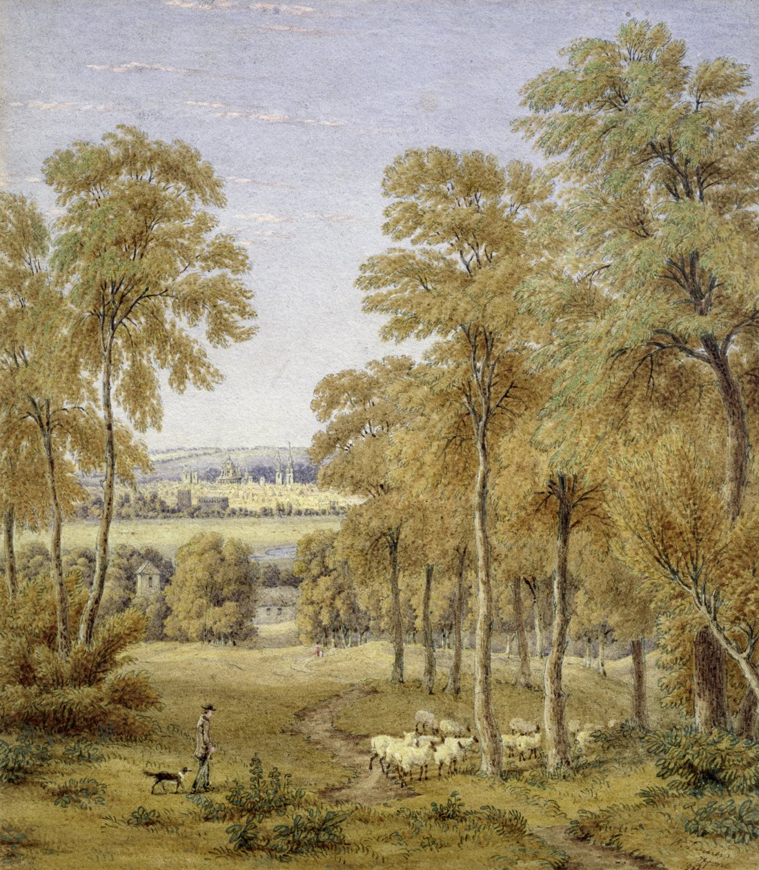 Oxford de Hinksey Ferry, 1852 (wc) de Joseph Mallord William Turner