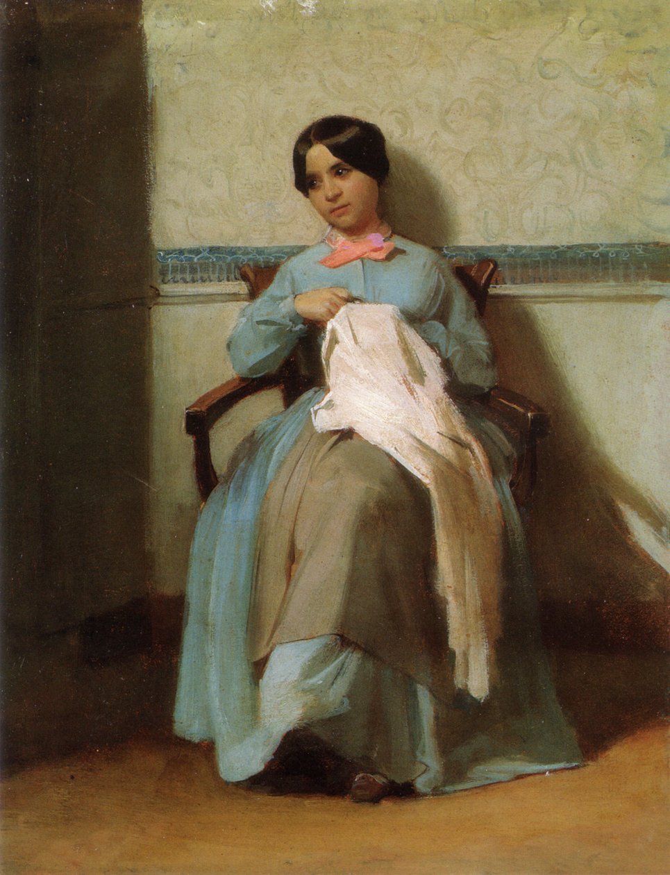 Um retrato de Léonie Bouguereau de William Adolphe Bouguereau
