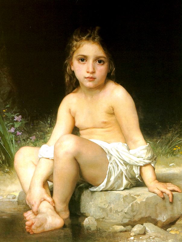 Banho de criança de William Adolphe Bouguereau