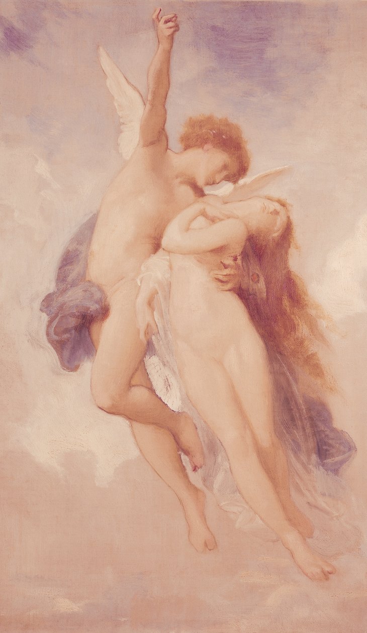 Cupido e Psique, 1889 de William Adolphe Bouguereau