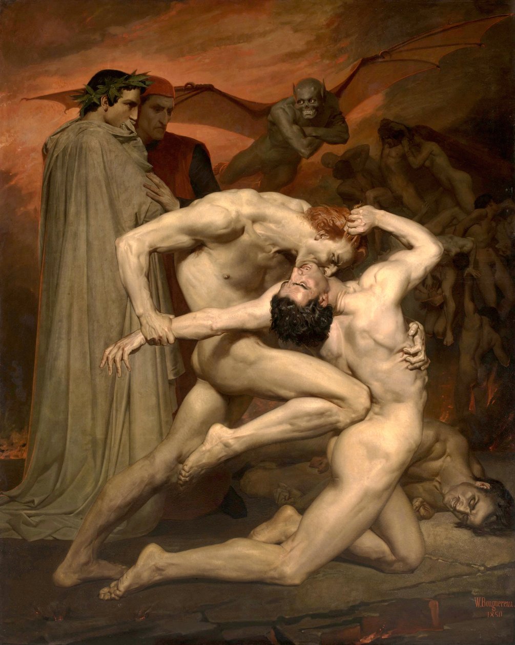 Dante e Virgile de William Adolphe Bouguereau