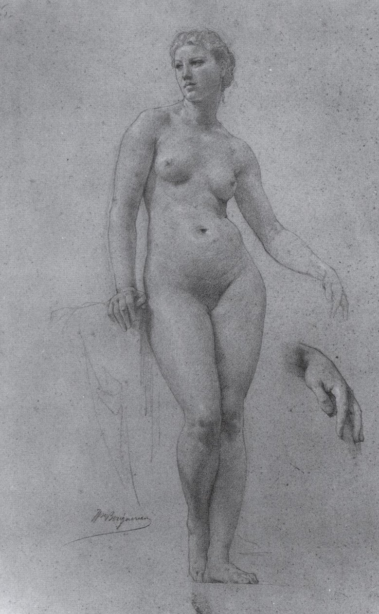 Estudo de nudez para Vênus de William Adolphe Bouguereau