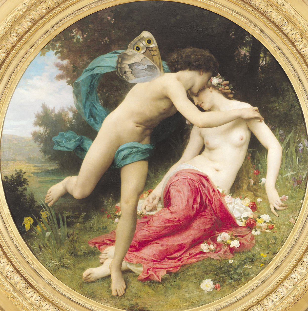 Flora e Zéfiro, 1875 de William Adolphe Bouguereau