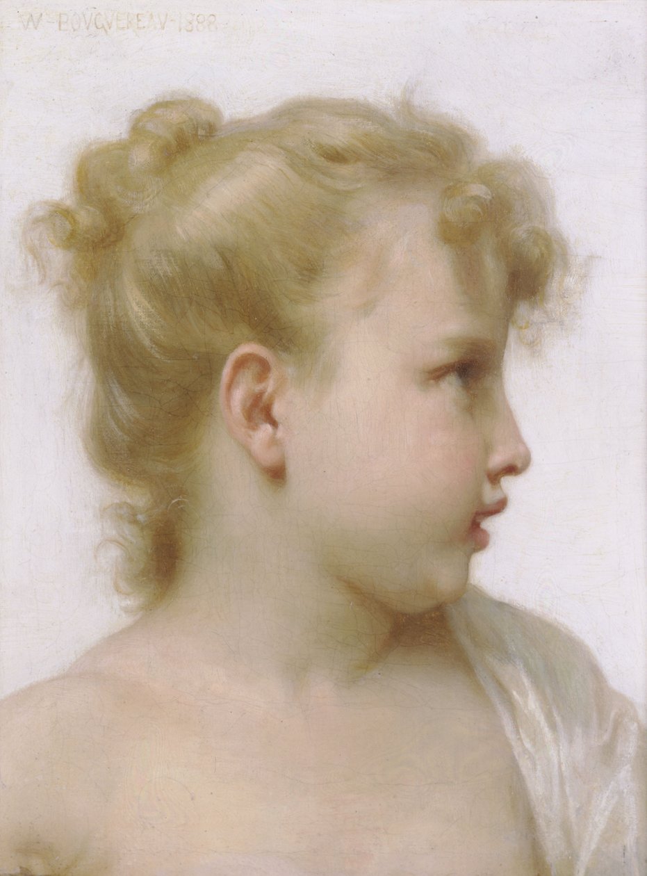 Cabeça de uma menina de William Adolphe Bouguereau