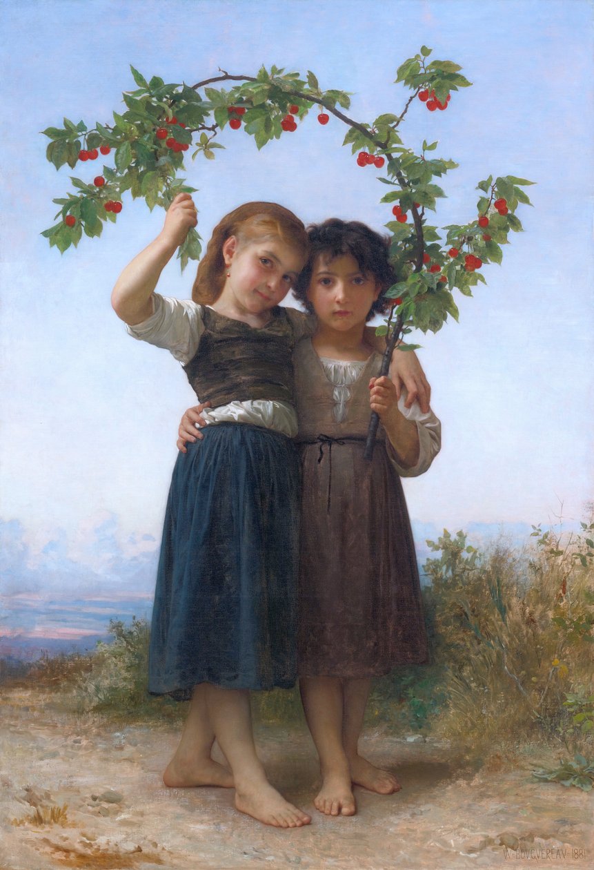 O ramo de cereja de William Adolphe Bouguereau