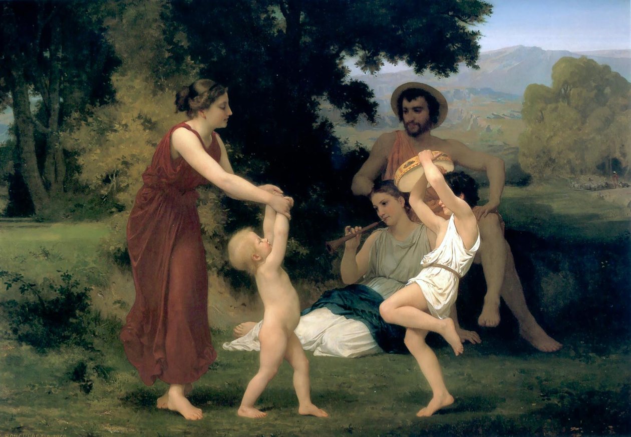 O cuidado pastoral dos lazeres de William Adolphe Bouguereau