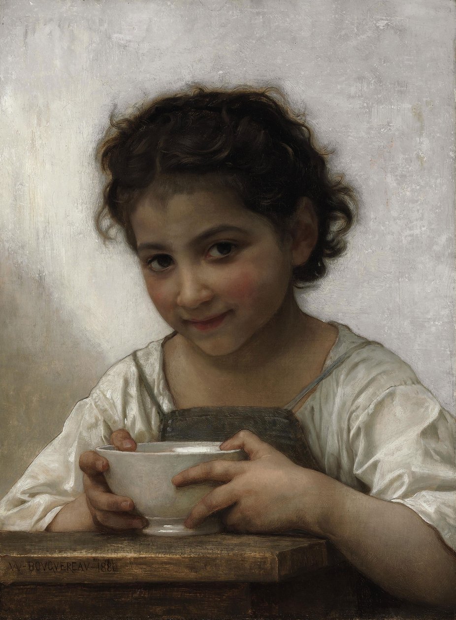 A sopa de leite de William Adolphe Bouguereau