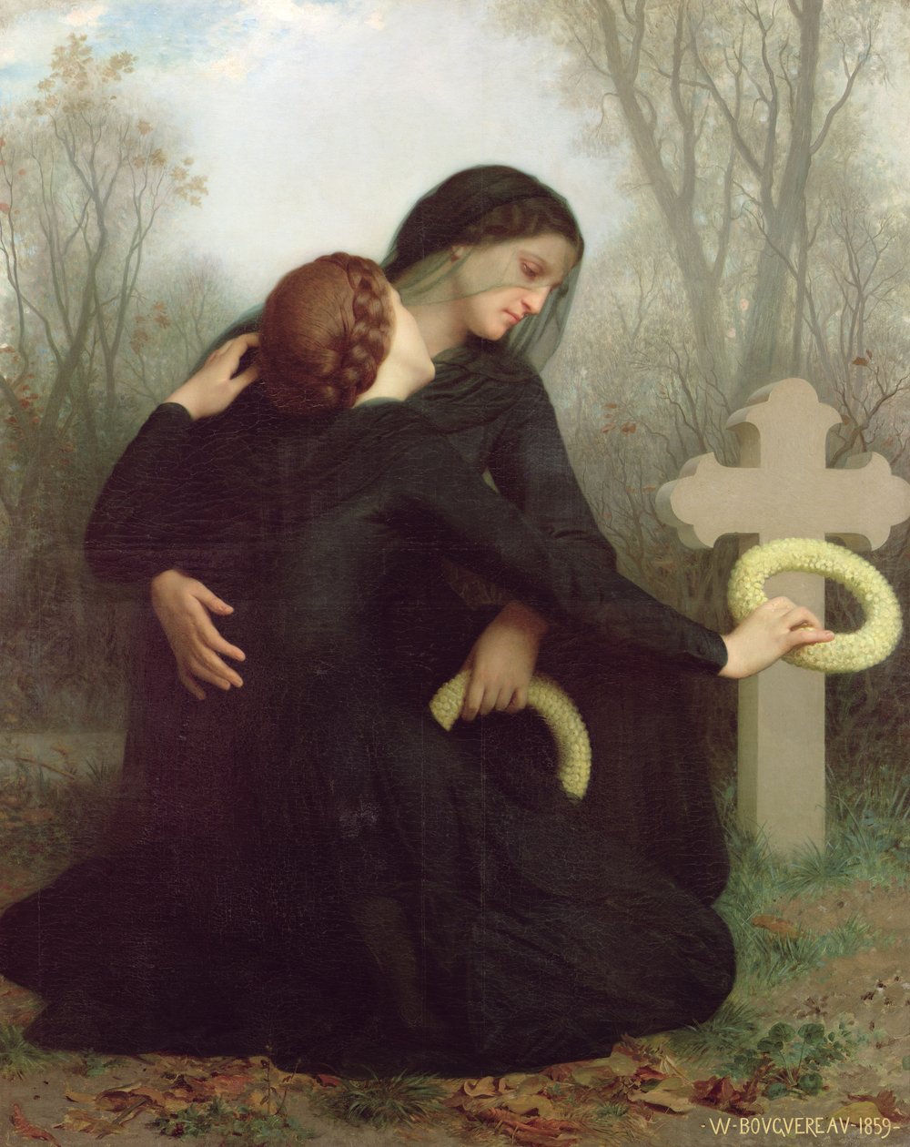 O Dia dos Mortos (Dia de Todos os Santos) 1859 de William Adolphe Bouguereau