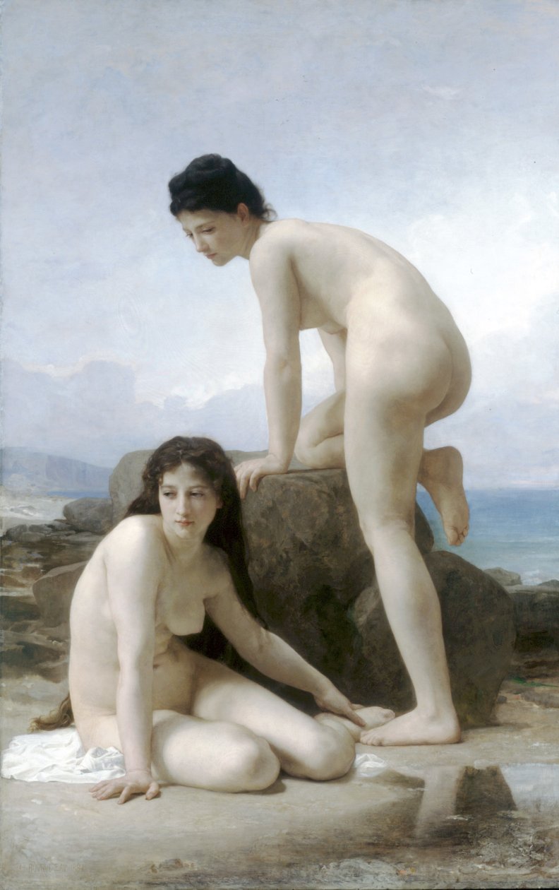 Os dois banhistas de William Adolphe Bouguereau