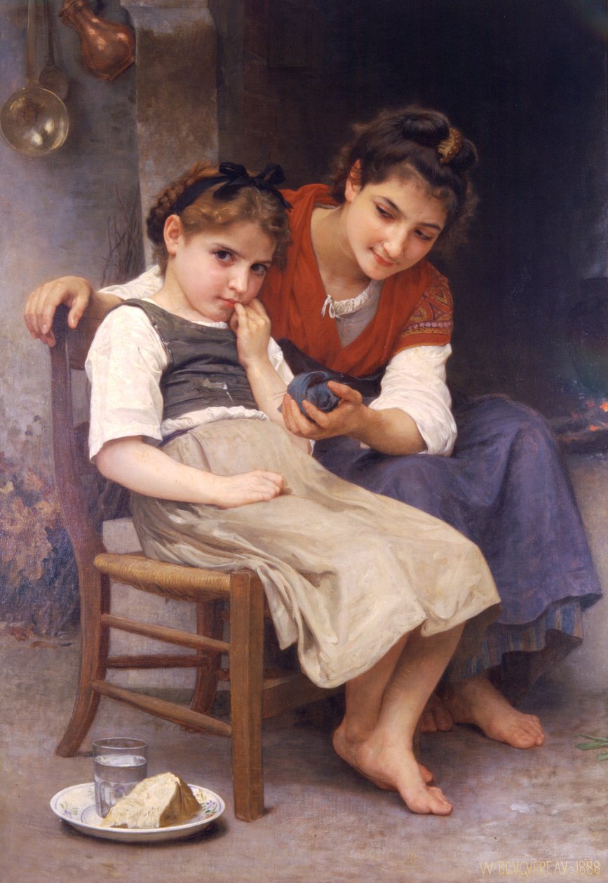 Pouco mal-humorado de William Adolphe Bouguereau