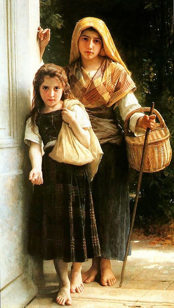 Pequenos mendigos de William Adolphe Bouguereau