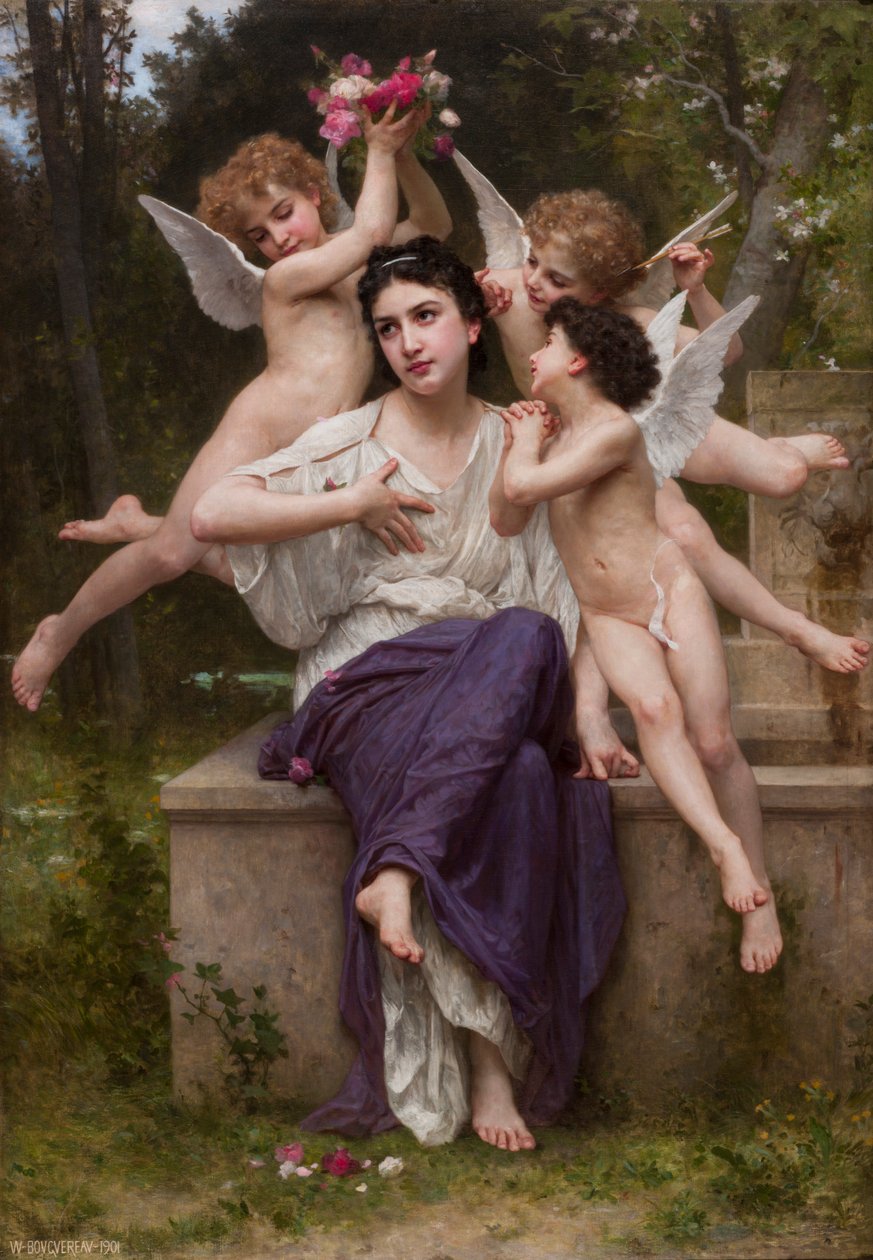 Sonho da primavera de William Adolphe Bouguereau