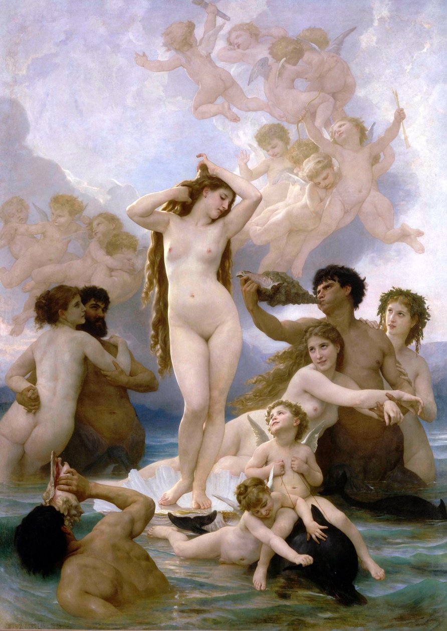 O nascimento de Vênus de William Adolphe Bouguereau
