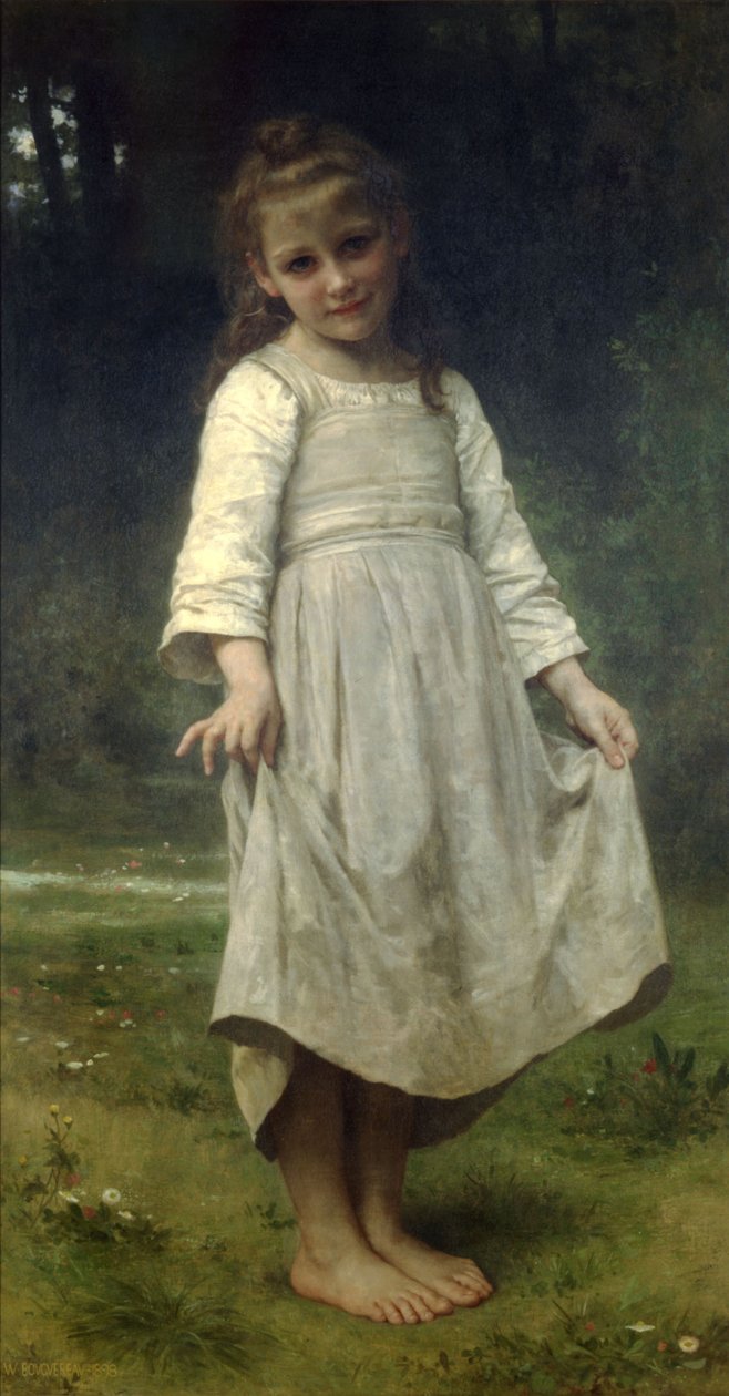 The Curtsey de William Adolphe Bouguereau