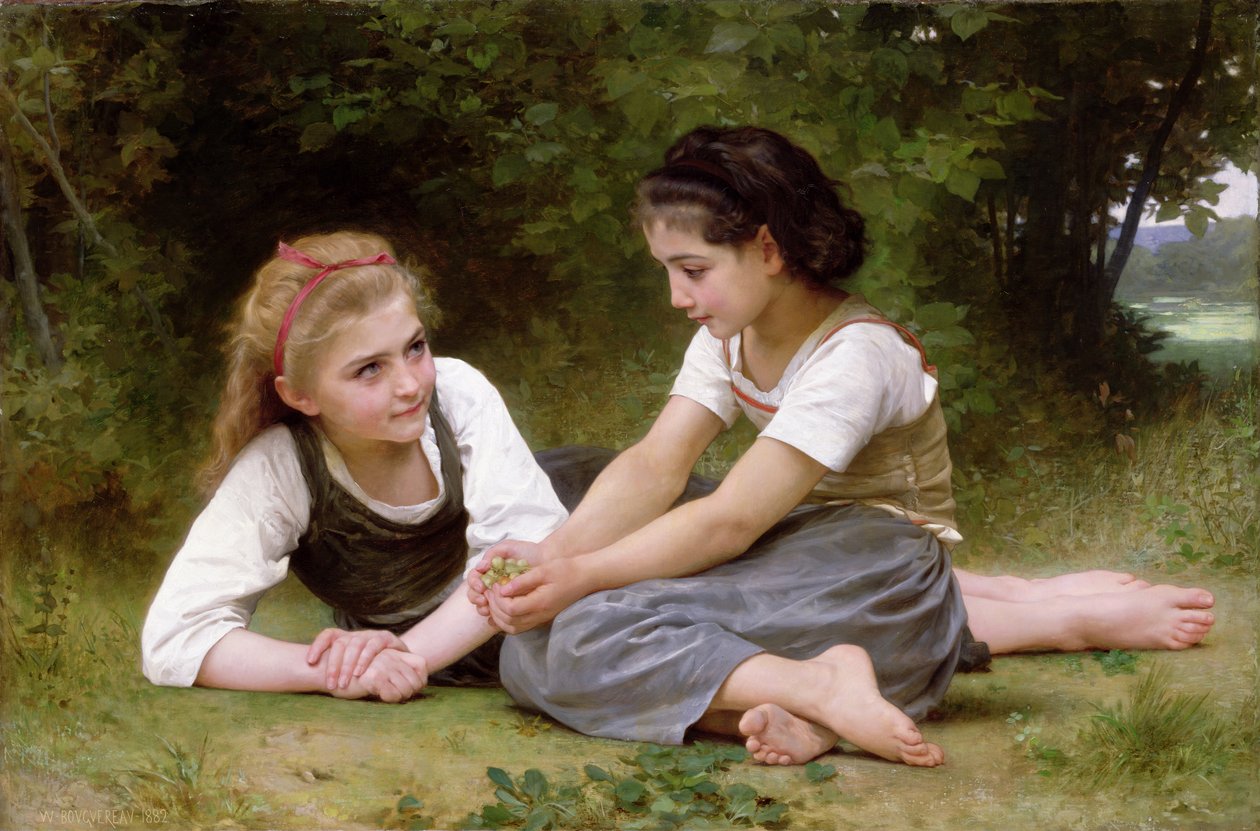 Os coletores da porca, 1882 de William Adolphe Bouguereau