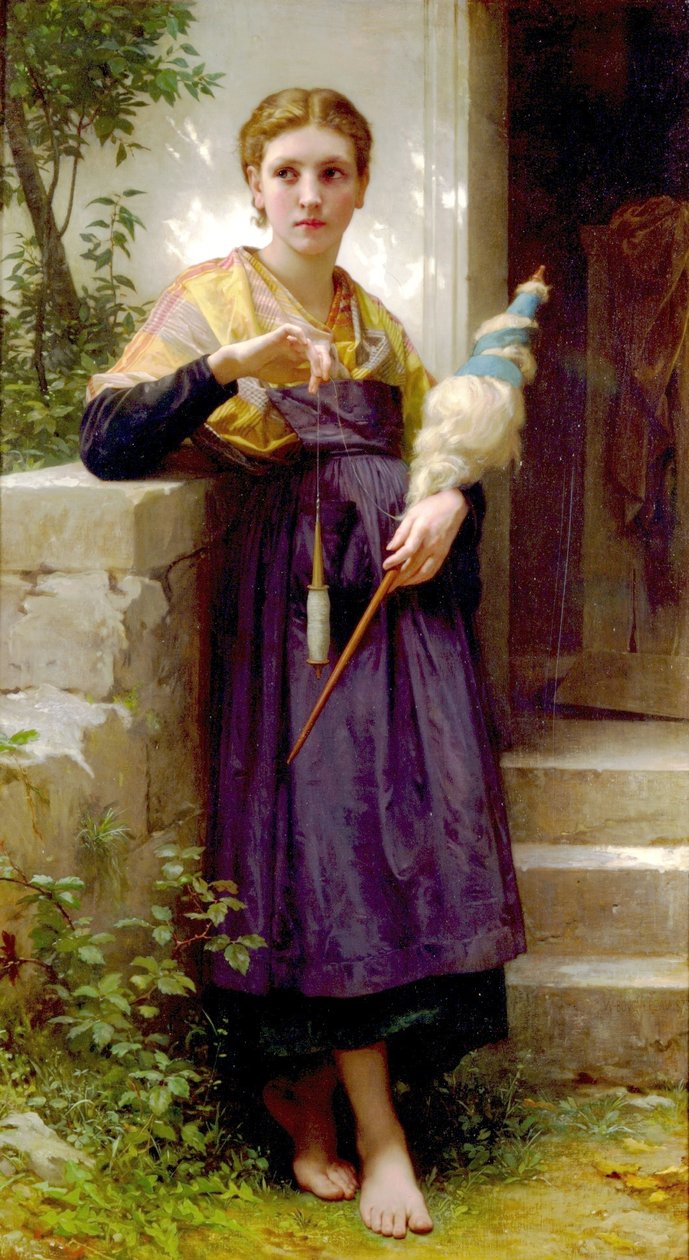 O Spinner de William Adolphe Bouguereau