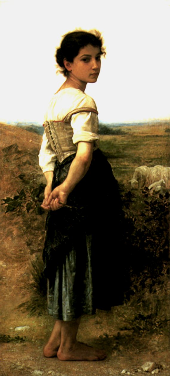 A jovem pastora de William Adolphe Bouguereau