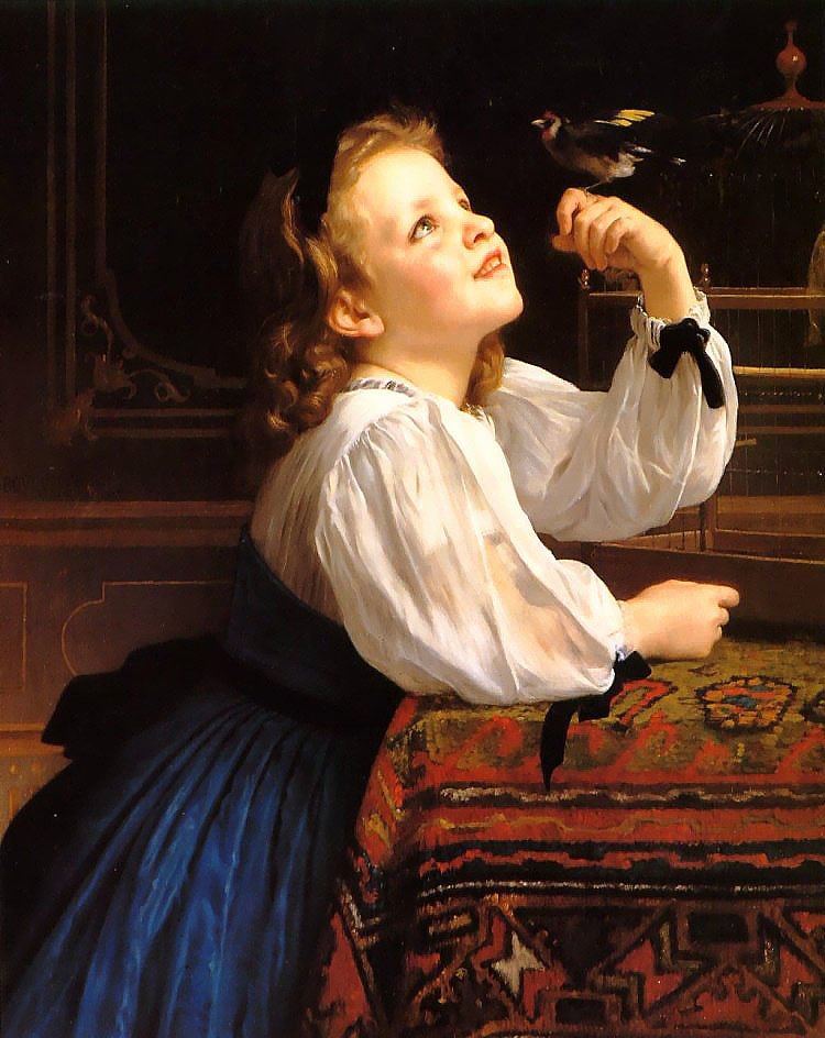 Chefe do estudo lOiseau de William Adolphe Bouguereau