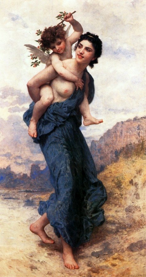 Vênus e Cupido de William Adolphe Bouguereau