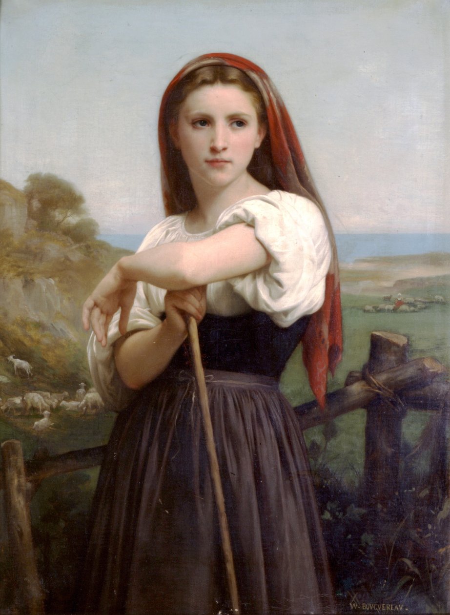 Jovem pastora de William Adolphe Bouguereau