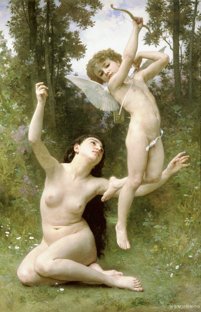 amor voa de William Adolphe Bouguereau