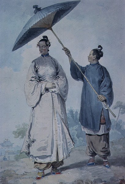 Senhora chinesa com atendente de William Alexander