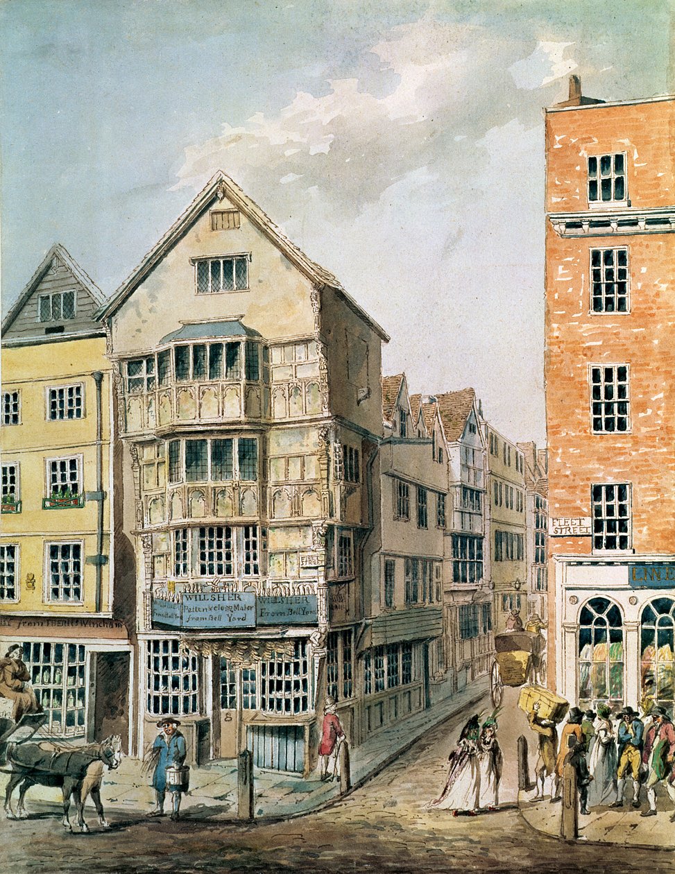 Esquina da Fleet Street e da Chancery Lane de William Alexander