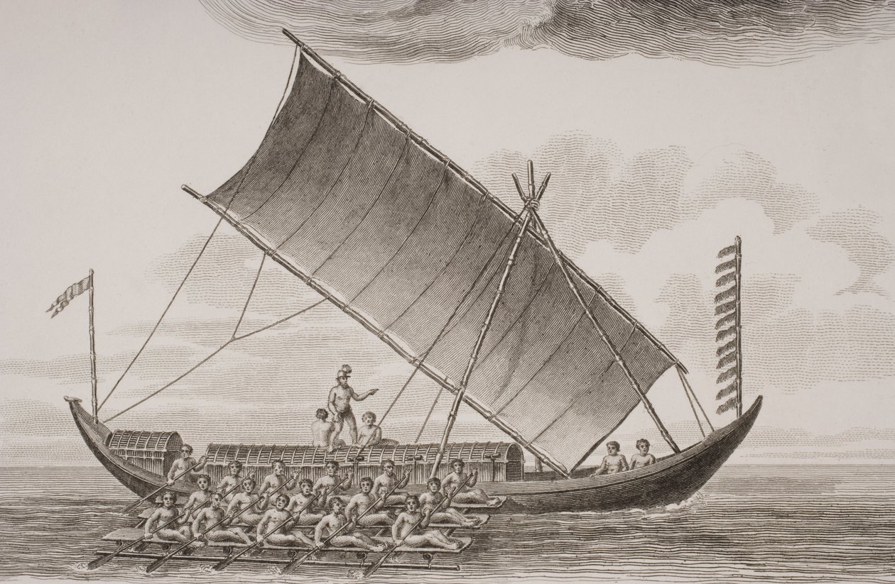 Um caracore de Bornéu, gravado por Thomas Milton (1743-1827) 1820 de William Anderson