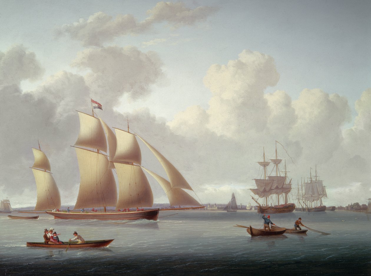 Dutch e outras embarcações fora de Greenwich de William Anderson