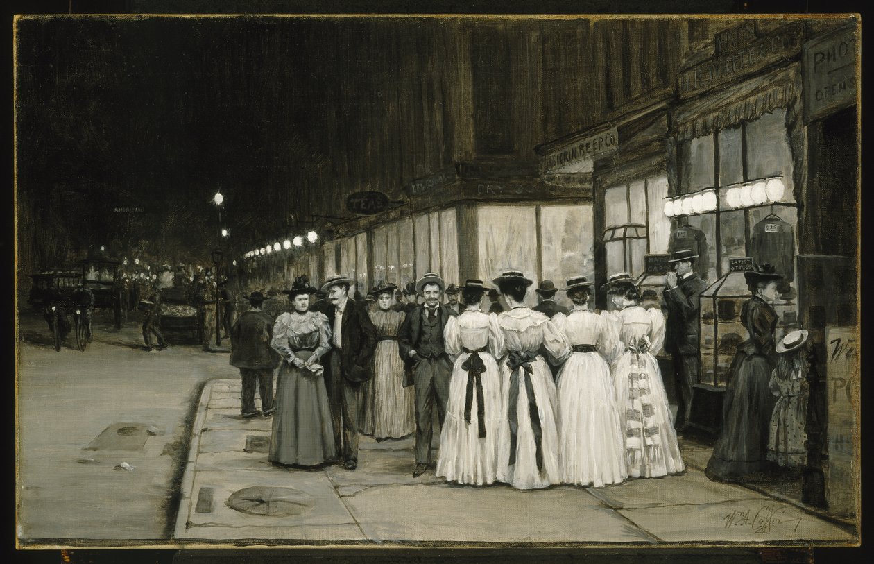 Sábado à noite em agosto - oitava avenida de William Anderson Coffin