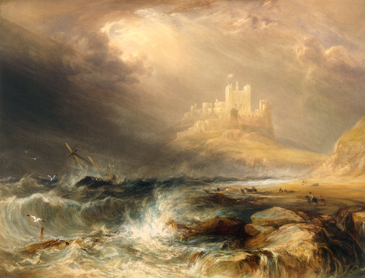 Castelo Bamborough de William Andrews Nesfield