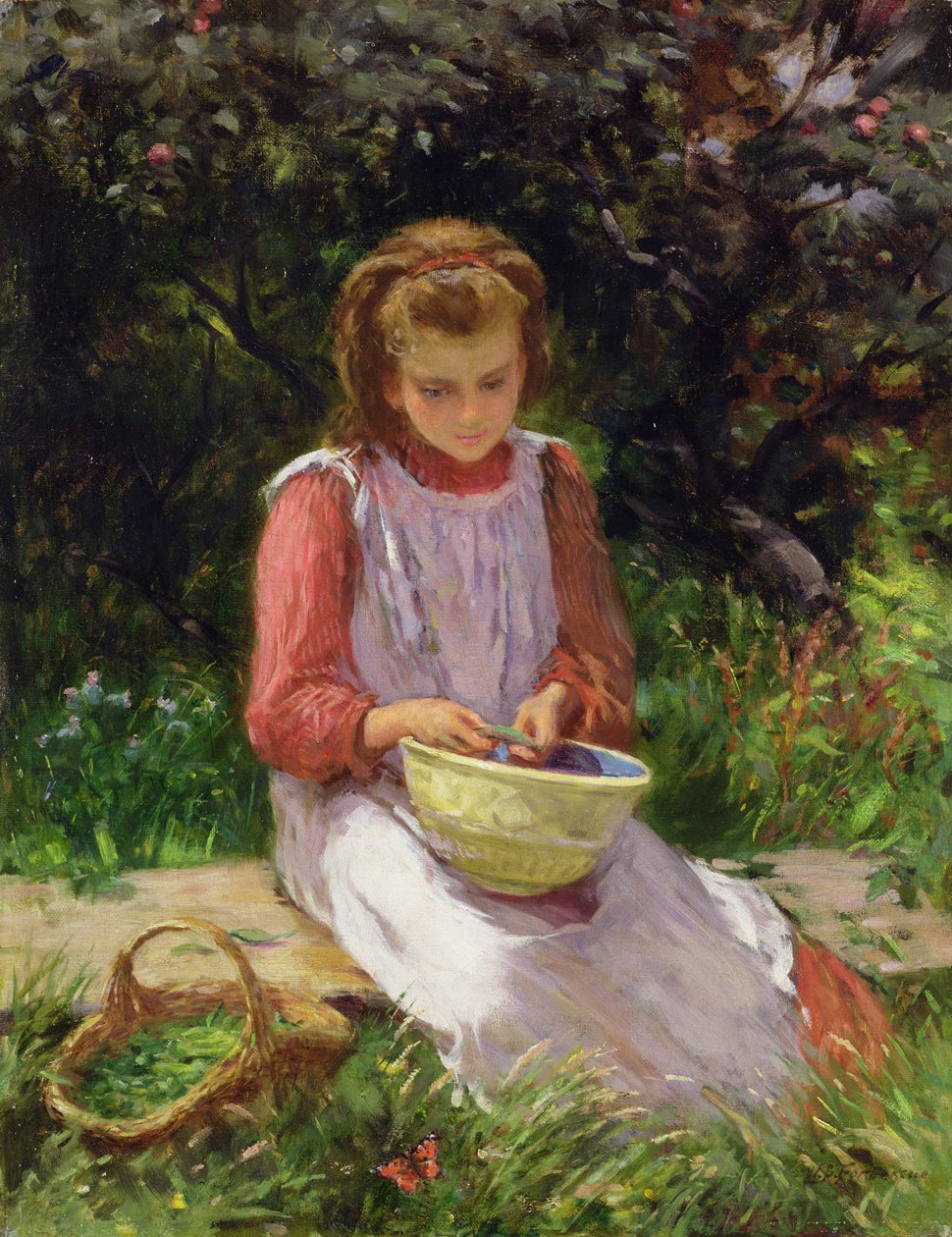 Descascar ervilhas de William Banks Fortescue