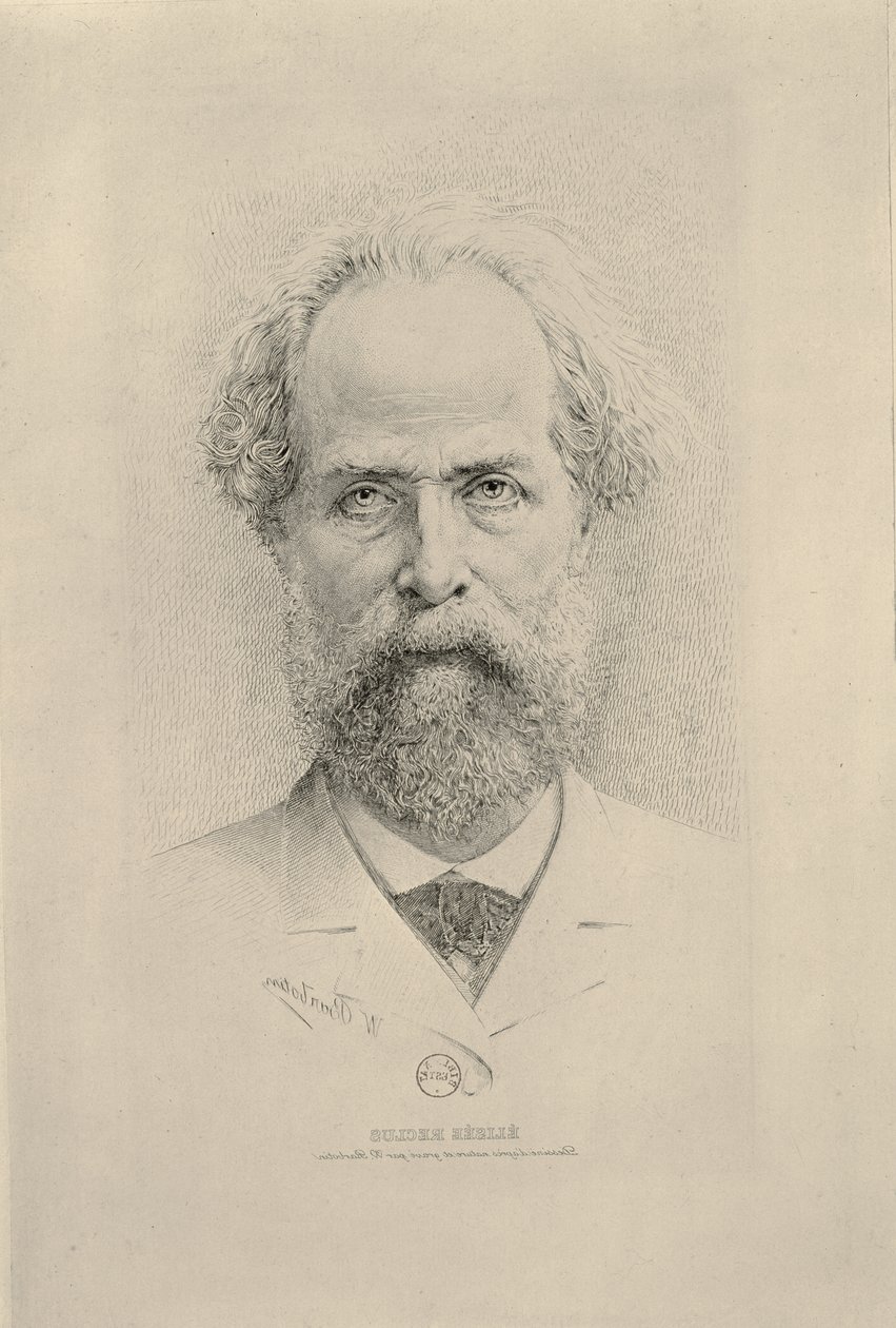 Retrato de Elisee Reclus (1830-1905) de William Barbotin