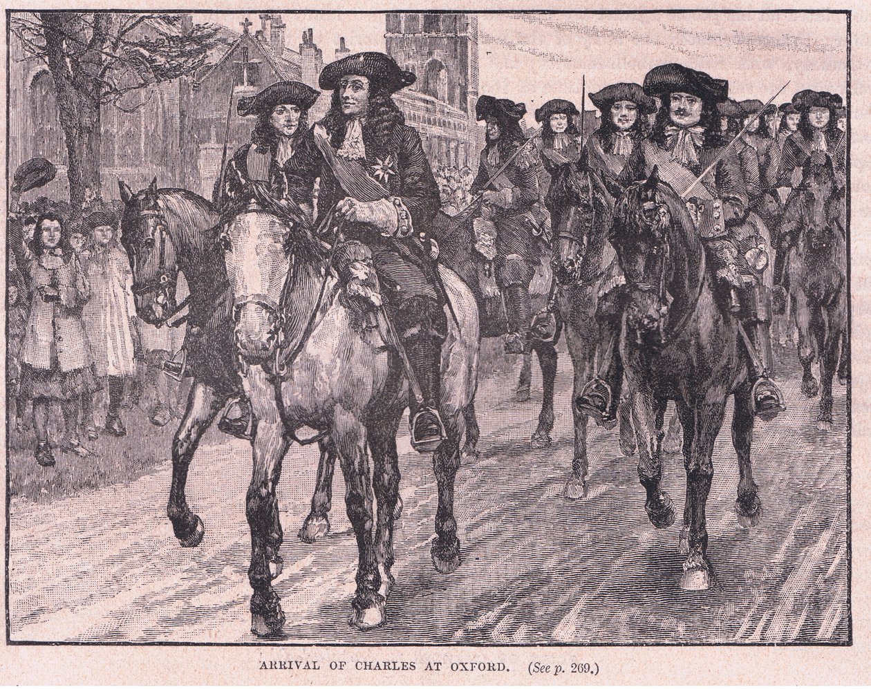 Chegada de Charles em Oxford AD 1681 de William Barnes Wollen
