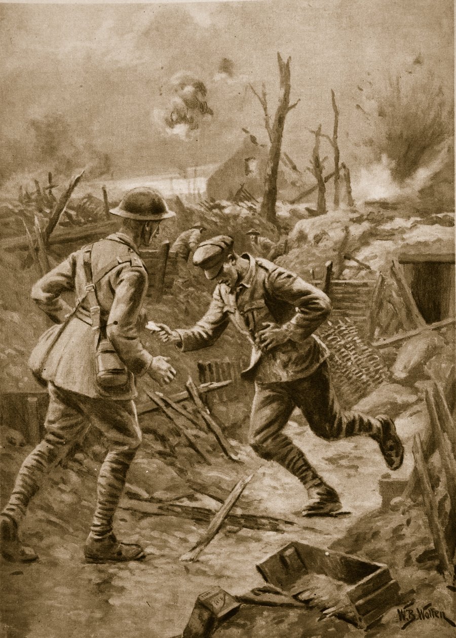 &39;Fiel até a morte&39;: o corredor britânico ferido morre ao entregar sua mensagem, 1914-19 de William Barnes Wollen