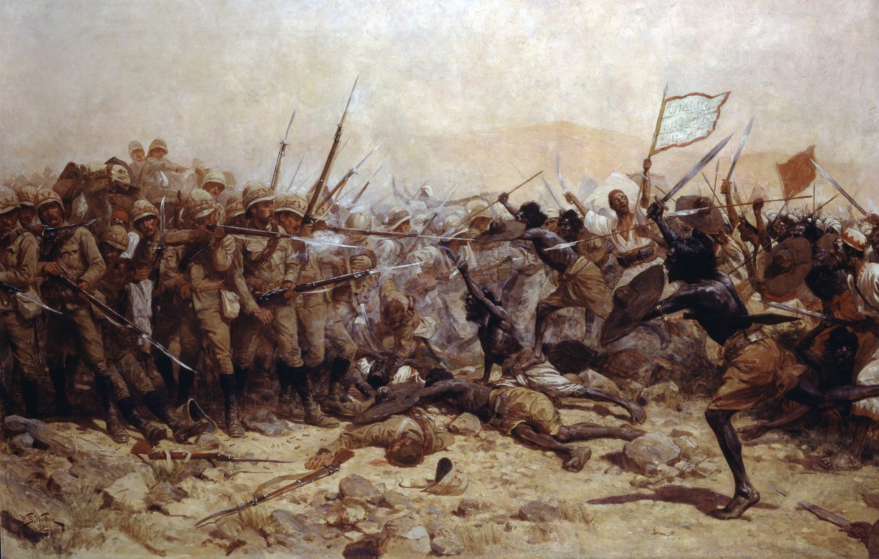 A Batalha de Abu Klea, 17 de janeiro de 1885, 1896 de William Barnes Wollen