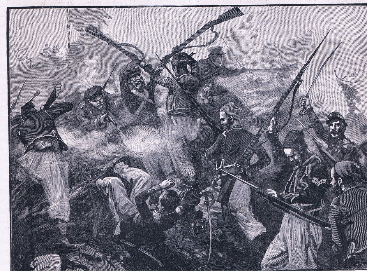 Os franceses no Malakoff 1855 AD de William Barnes Wollen