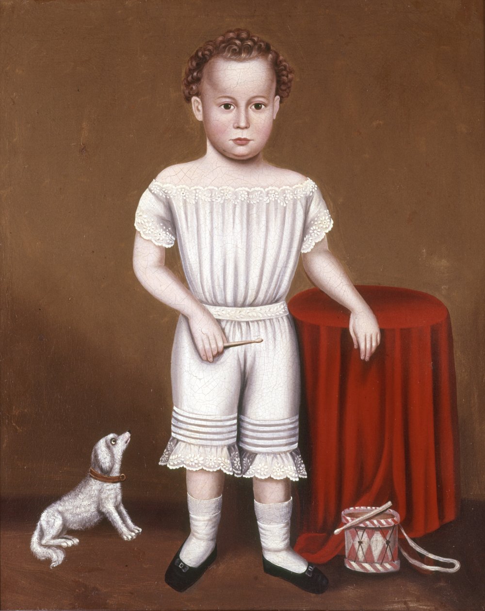 Menino com um tambor de lata, c.1845 de William Bartol